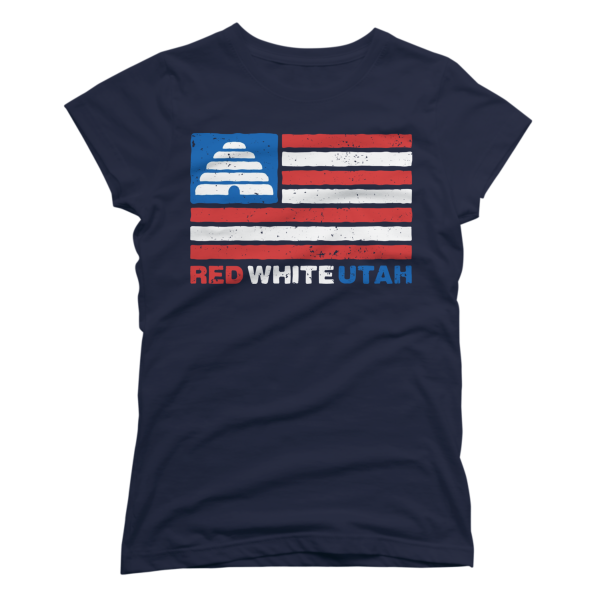 Red,White,Utah Womens - Image 2
