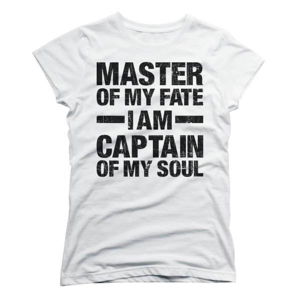 Master Of My Fate, Captain Of My Soul Black Womens - Image 2