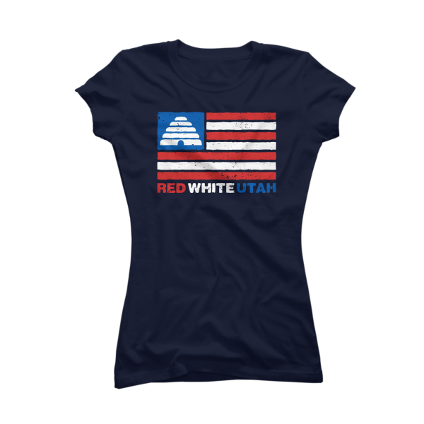 Red,White,Utah Womens - Image 3