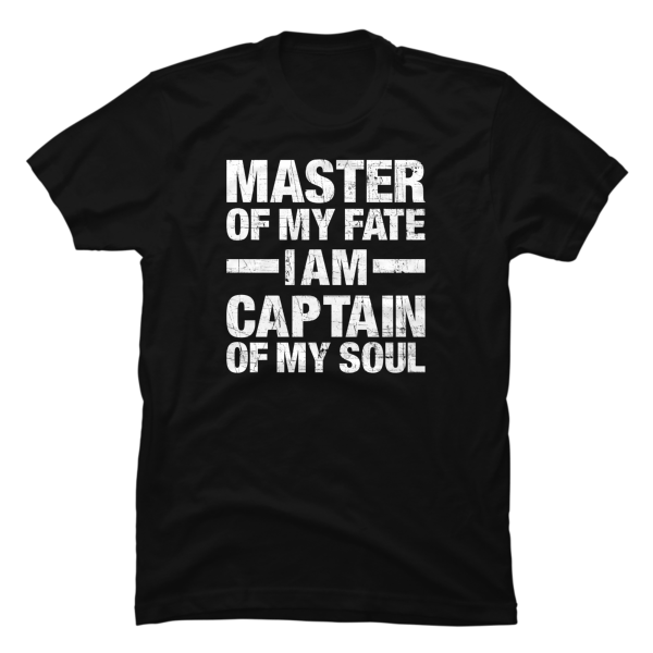 Master Of My Fate, Captain Of My Soul White Mens - Image 2