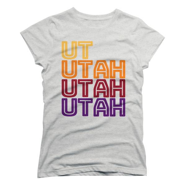 Utah In-line Repeat Tshirt Womens - Image 2