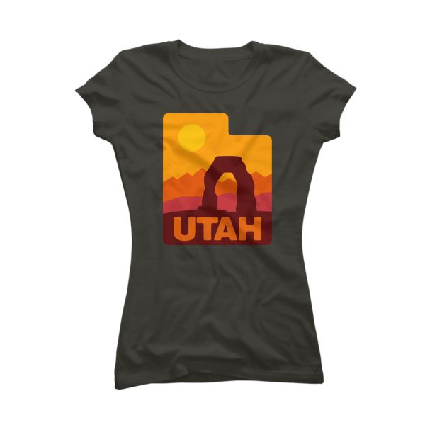 Utah Delicate Arch Tshirt Womens - Image 3