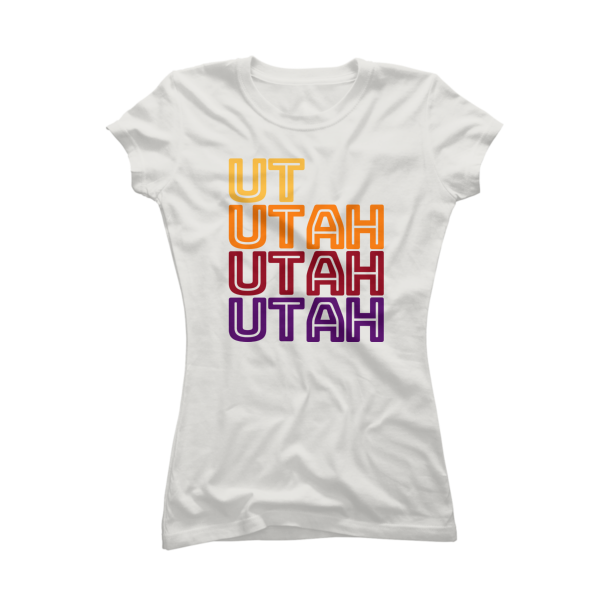 Utah In-line Repeat Tshirt Womens - Image 3