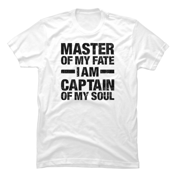 Master Of My Fate, Captain Of My Soul Black Mens - Image 2