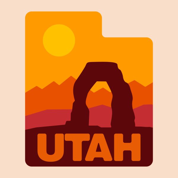 Utah Delicate Arch Tshirt Womens - Image 4