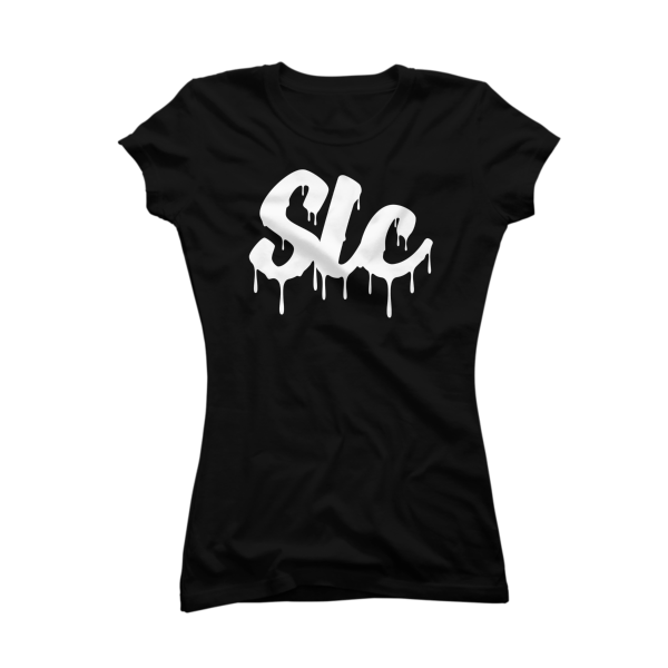 SLC Drip White T-shirt Womens - Image 2