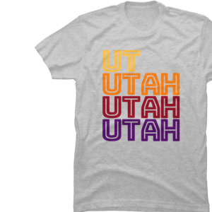 Utah In-line Repeat Tshirt Mens