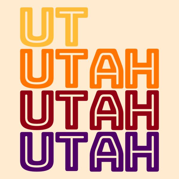 Utah In-line Repeat Tshirt Mens - Image 3