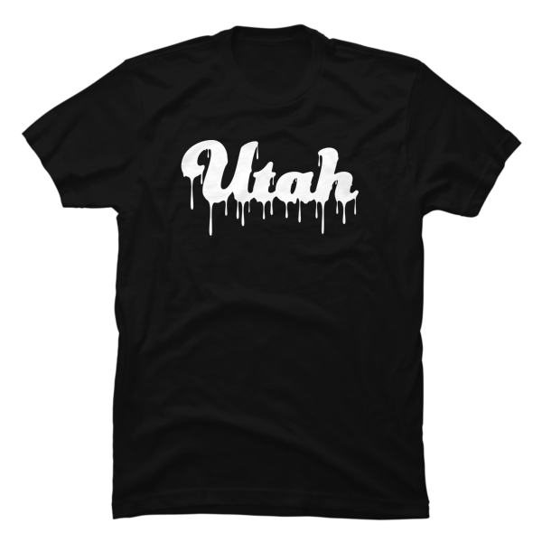 Utah Drip Men's  T-shirt (White) - Image 2
