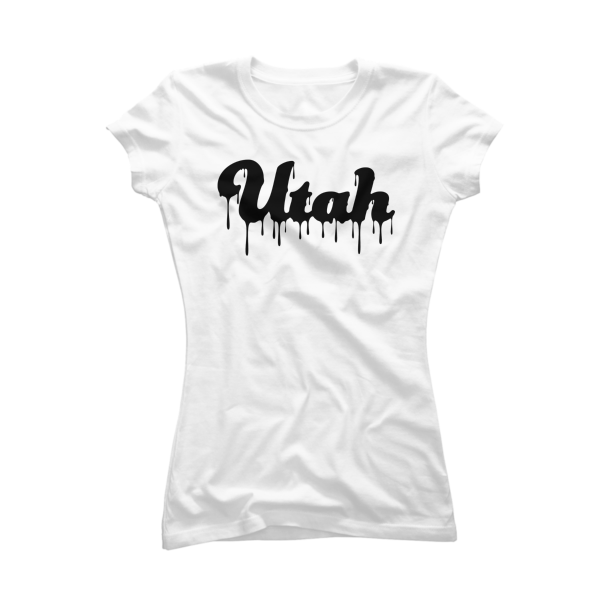Utah Drip Women's  T-shirt (Black) - Image 3