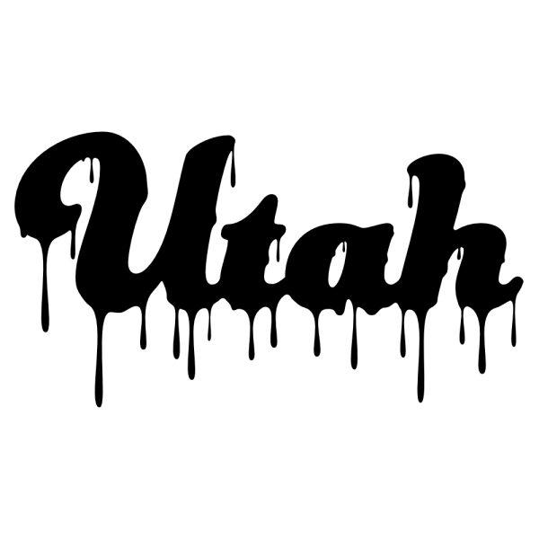Utah Drip Women's  T-shirt (Black) - Image 4