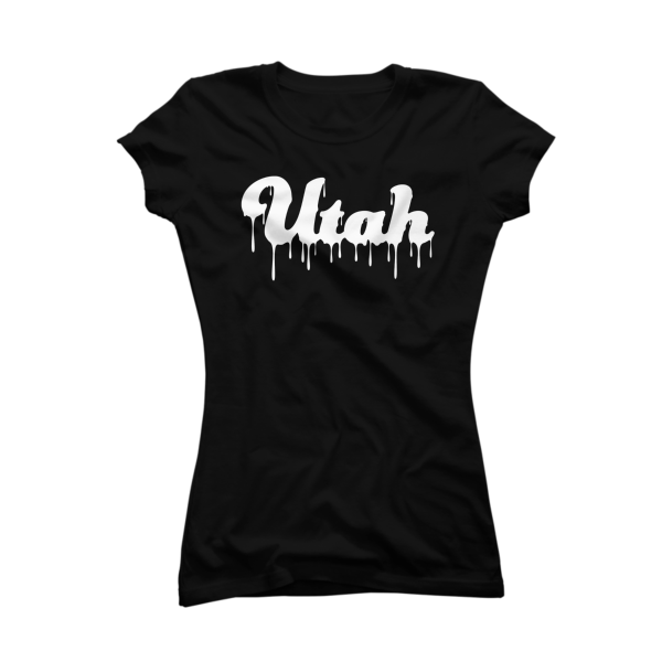Utah Drip Women's  T-shirt (White) - Image 3