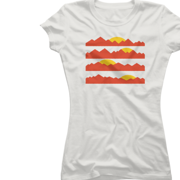 Sunset Peaks Womens T-shirt